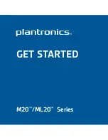 Preview for 1 page of Plantronics ML20 Series Get Started