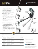 Preview for 2 page of Plantronics MX MX 150 Brochure & Specs