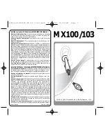 Предварительный просмотр 1 страницы Plantronics MX100 User Manual