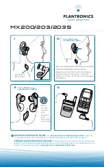 Preview for 1 page of Plantronics MX203 Quick Start Manual