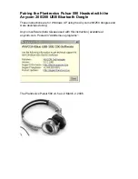 Предварительный просмотр 1 страницы Plantronics Pulsar 590 series Manual