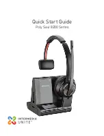 Предварительный просмотр 1 страницы Plantronics Savi 8200 Series Quick Start Manual