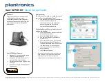 Предварительный просмотр 1 страницы Plantronics Savi W730-M Quick Setup Manual