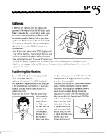 Предварительный просмотр 5 страницы Plantronics sp05 Instruction Manual