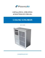 Предварительный просмотр 1 страницы Plasma Air CEILING SCRUBBER Installation, Operation & Maintenance Manual