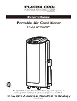 Plasma Cool ACW600C Owner'S Manual preview