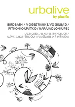 Предварительный просмотр 1 страницы plastia Urbalive Birdbath User Manual