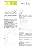 Предварительный просмотр 2 страницы plastia Urbalive Robin 1606970530 Manual
