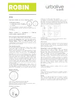 Предварительный просмотр 4 страницы plastia Urbalive Robin 1606970530 Manual