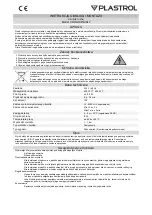 Preview for 3 page of Plastrol CR-IR2/KP Manual