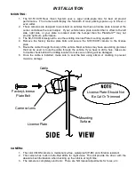 Предварительный просмотр 2 страницы Platecam SV-5130.IR Installation Instructions