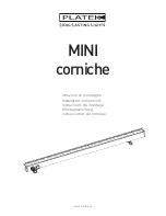 Preview for 1 page of Platek MINI corniche Installation Instructions Manual