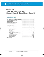 Preview for 3 page of Platinum Access Systems BLSL2250 Installation Instructions & Owner'S Manual