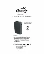 Preview for 1 page of Platinum Air Care RPS 600SL Manual