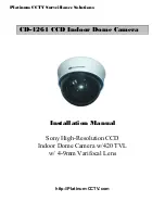 Preview for 1 page of Platinum CCTV CD-4261 Installation Manual