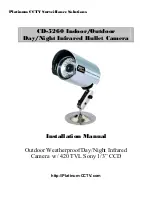 Platinum CCTV CD-5260 Installation Manual preview