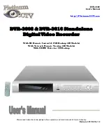 Platinum CCTV DVR-3600 User Manual preview