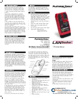 Platinum Tools LANSeeker TP500C User Manual предпросмотр