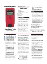 Предварительный просмотр 1 страницы Platinum Tools MapMaster mini Instructions