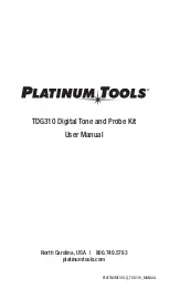 Предварительный просмотр 11 страницы Platinum Tools TDG310 User Manual