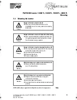 Предварительный просмотр 13 страницы Platinum 13000 TL Installation And Operating Manual