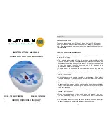 Platinum 6001001430661 Instruction Manual preview