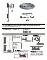 Предварительный просмотр 3 страницы Platinum Butlers Bell Kit Installation And Operation Instruction