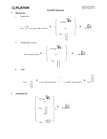 Предварительный просмотр 1 страницы Platon Snom D765 Instructions Manual