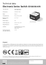 Предварительный просмотр 5 страницы Plättner ES1000W-AF8 Operating Manual