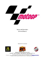 Preview for 1 page of Play Mechanix MotoGP Setup And Operatin Service Manual