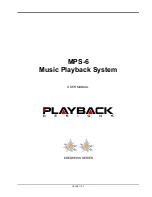 Preview for 1 page of Playback Designs MPS-6 User Manual