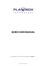 Preview for 1 page of Playbox QCBOX User Manual