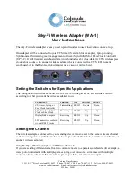 Preview for 1 page of Playcore Sky-Fi User Instructions