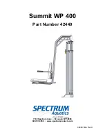 Playcore Spectrum Aquatics Summit WP 400 Manual preview