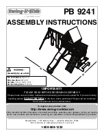 Preview for 1 page of Playcore Swing-N-Slide PB 9241 Assembly Instructions Manual