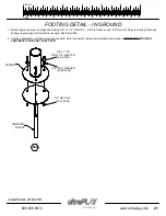 Предварительный просмотр 23 страницы Playcore ultraPLAY uPLAY TODAY MADDIE'S CHASE UPLAY-006-N Assembly Instructions Manual