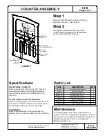 Preview for 2 page of Playcraft Counter 1615 Assembly Instructions