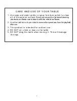 Preview for 8 page of Playcraft Extera Shuffleboard 12 Assembly Instructions And Rules