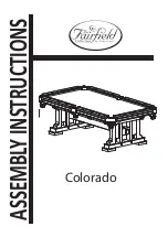 Предварительный просмотр 1 страницы Playcraft FairField Collection Colorado Assembly Instructions Manual