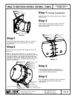 Preview for 2 page of Playcraft Multi-Section Horiz. Crawl Tube R5-1500-3 Installation Instructions