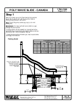 Preview for 2 page of Playcraft Poly Wave Slide Canada 1704-CAN Installation Instructions