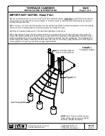 Playcraft Terrace Climber 1240 Installation Instructions preview