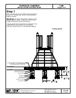 Preview for 2 page of Playcraft Terrace Climber 1240 Installation Instructions