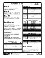 Preview for 5 page of Playcraft Twister Slide 1710 Installation Instructions