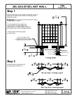 Preview for 2 page of Playcraft Zig Zag Steel Net Wall 1968 Installation Instructions