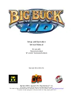 PlayMechanix Big Buck HD Setup And Operation Service Manual preview