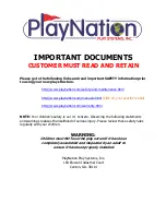 Предварительный просмотр 10 страницы PlayNation Play Systems 1500DT Manual