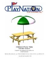 Preview for 1 page of PlayNation Play Systems Children's Picnic Table Assembly Manual