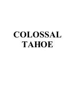 Preview for 1 page of Playnation COLOSSAL TAHOE Assembly Manual