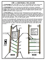 Предварительный просмотр 106 страницы Playnation Redbrook with Monkey Bars 382 Manual